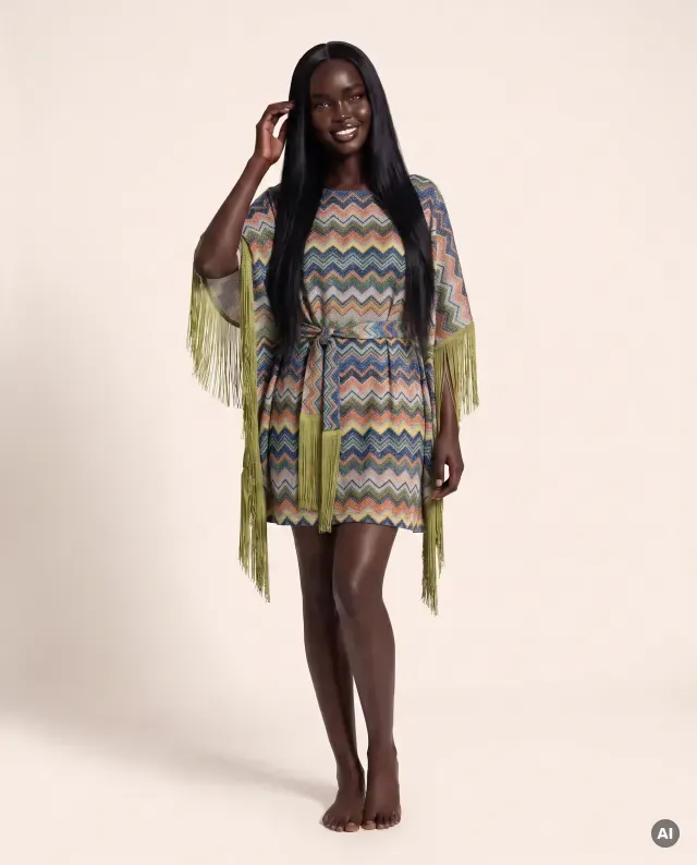 Kaftan en lurex — Resortwear
