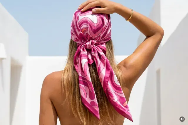 Top-Foulard en lycra — Resortwear