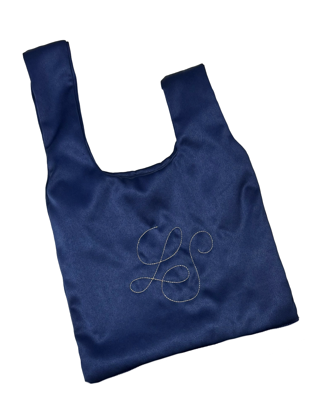 Knot Bag satin — détail de la broderie