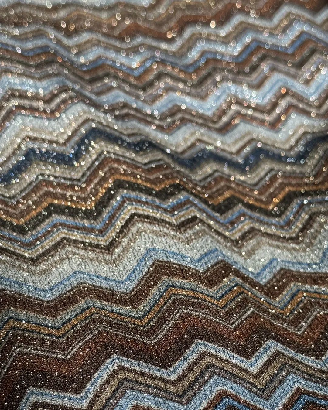 Imprimé lurex Moka