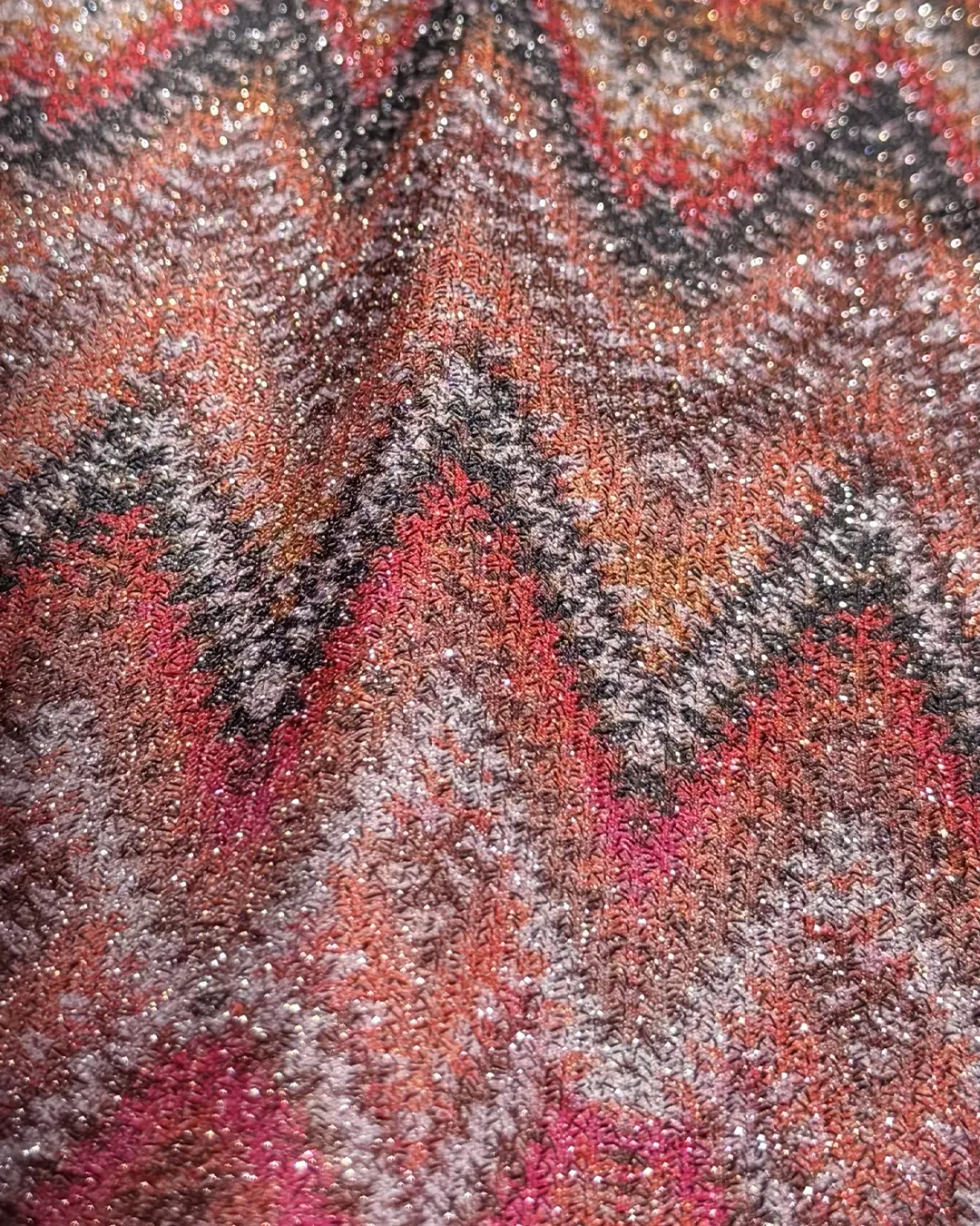 Imprimé lurex Terracota